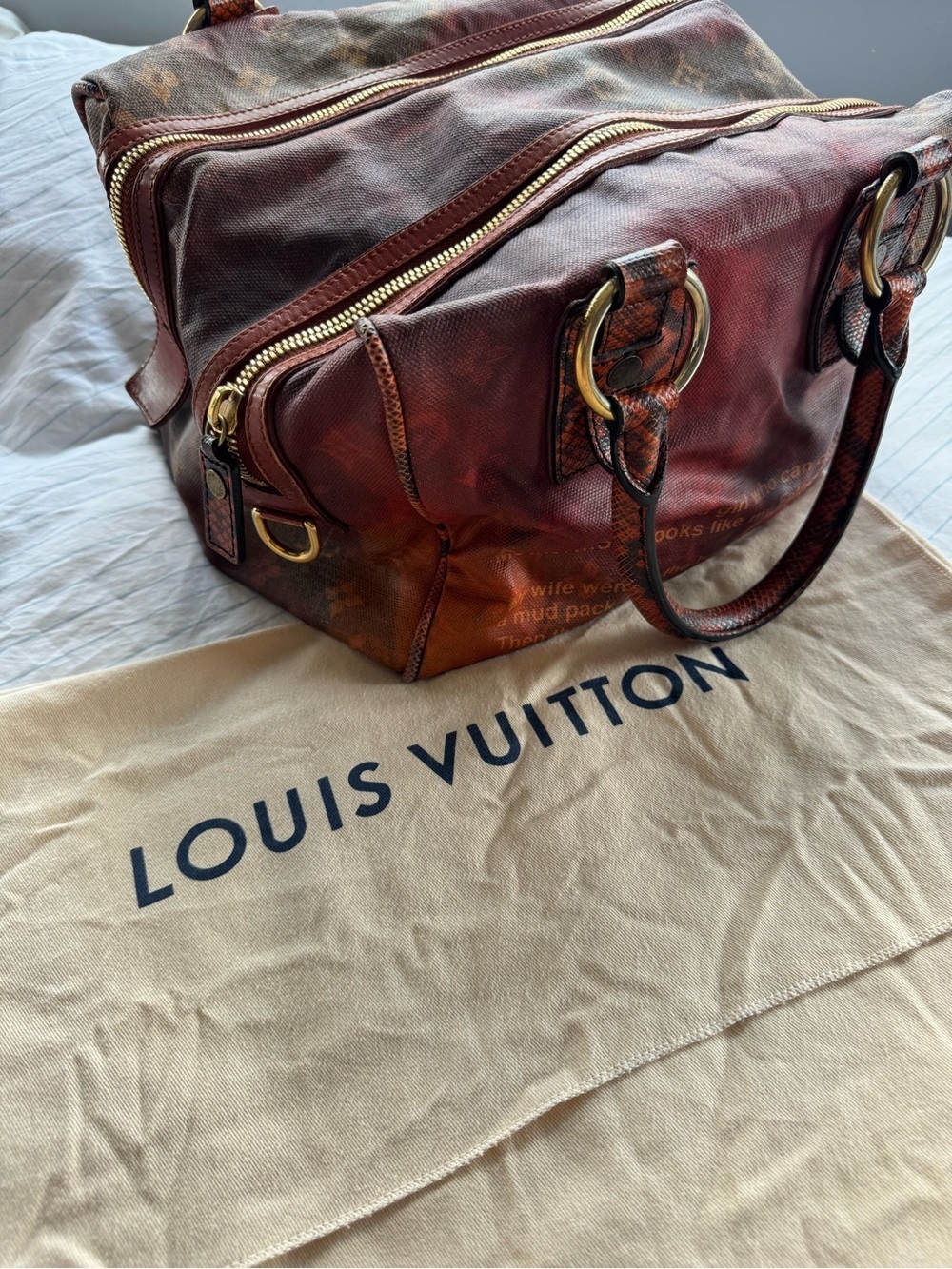 Louis Vuitton Limited Edition Richard Prince Mancrazy Jokes Bag - Picture 9 of 12